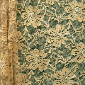 Nude Flower Lace Fabric