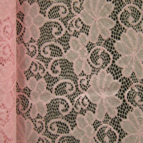 Pink Flower Lace Fabric