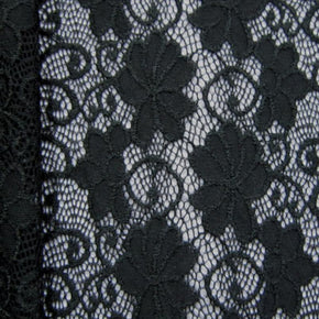 Black Flower Lace Fabric
