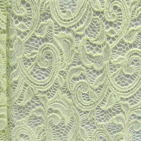 Ivory Paisley Lace Fabric