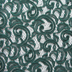 Green Paisley Lace Fabric