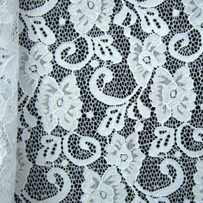 White Small Flower Lace Fabric