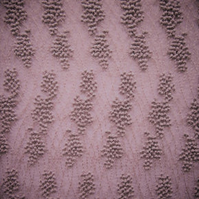 Lavender Heavy Embroidery Flower On Mesh  With 9" Scalloped Borders  Fabric