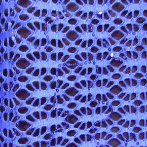 Royal Net Lace Sequin Fabric