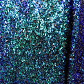 Green/Pearl 2Mm Cup Shape Sequin On Mesh Tulle Fabric